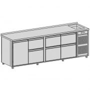 Chladiace pulty na nápoje s vaňou