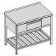 Pracovný stôl s krytovanou zásuvkou / GN 1/1 roštom 150x80