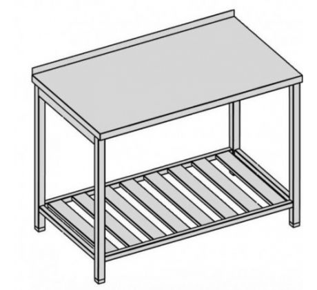 Pracovný stôl s roštovou policou 160x80