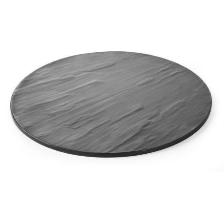 Servírovacia tácka guľatá, imitacia bridlice Ø330X(H)7MM