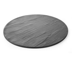 Servírovacia tácka guľatá, imitacia bridlice Ø430X(H)7MM