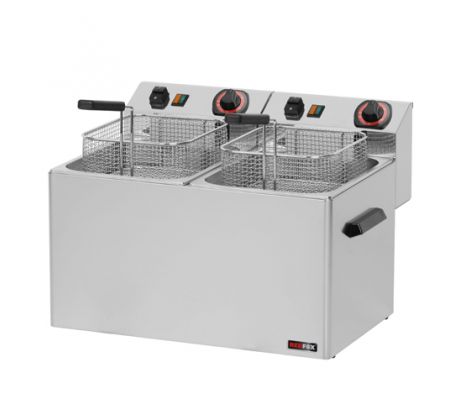 FRITÉZA EL. 2X8 L, 230V, FE-77