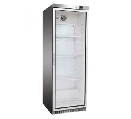 CHLADNIČKA NEREZOVÁ PRESKLENÁ VENTILOVANÁ 350 L, DR-400GS