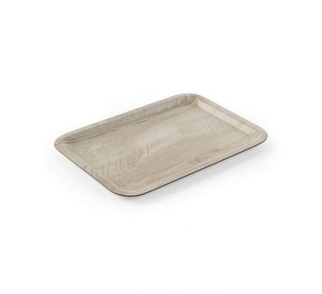 Melaminové servírovacie tácky drevený vzhľad/ svetlý dub	330x430