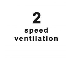 2 rýchlostný ventilátor
