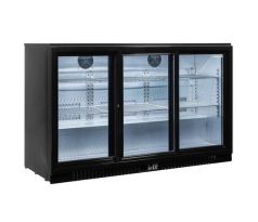 Stôl chladiaci barový, 3 x presklené dvere, 3D/PD