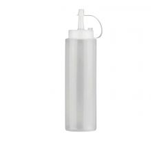 Fľaša na polevu transparentná