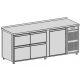 Chladiaci pult na nápoje, 660 l, 4 zásuvky